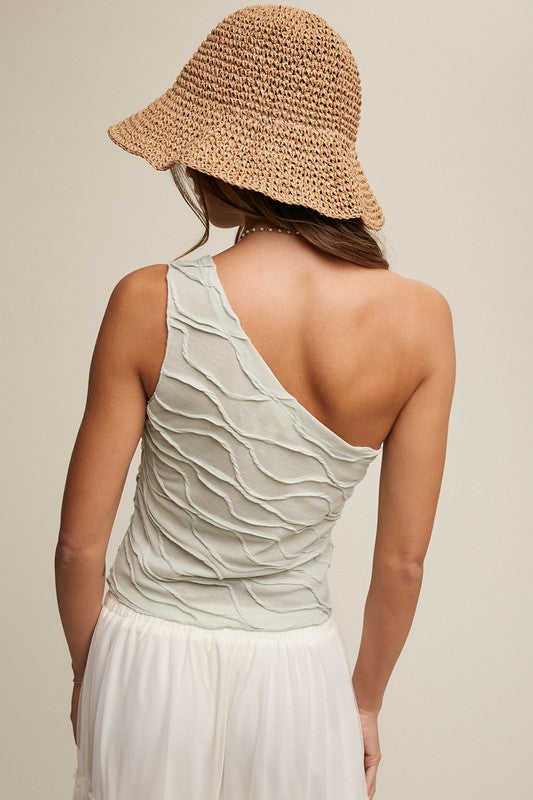 As If One Shoulder Top