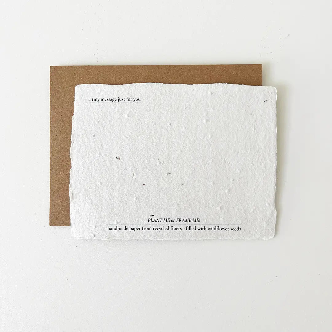 Stillness : Plantable Wildflower Greeting Card