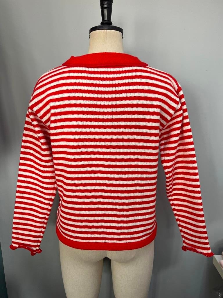 Sweetest Striped Collarded Cardigan
