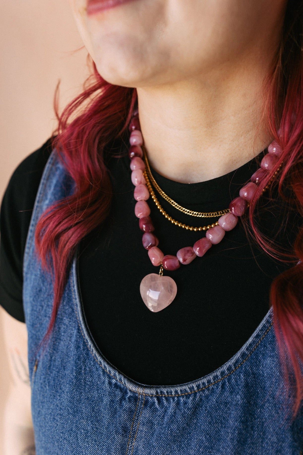 Jade Stone Heart Necklace