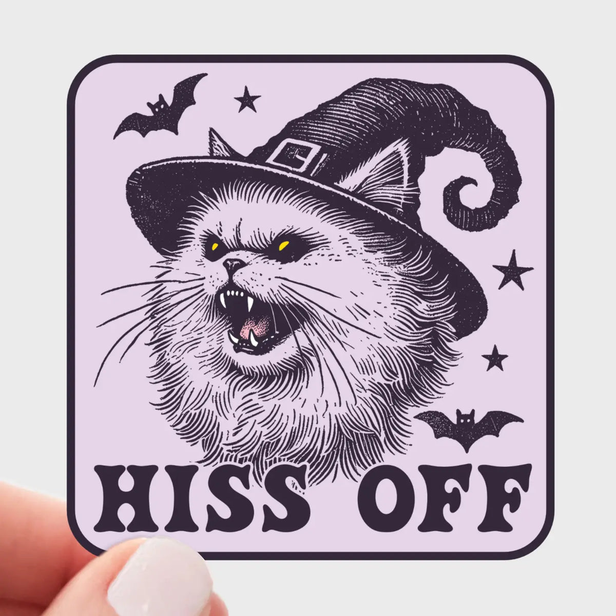 Hiss Off Sticker