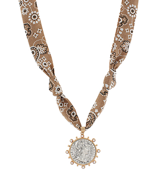 Coin Scarf Necklace