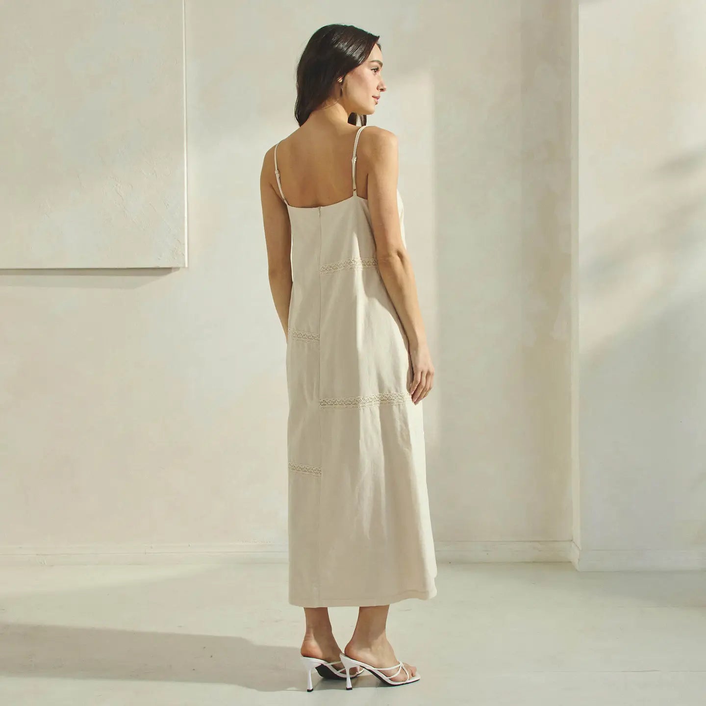 Tropical Embroidered Maxi Dress