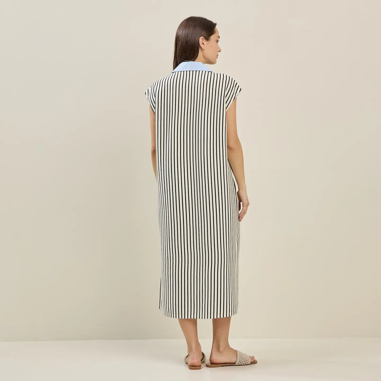 Striped Collared Dress