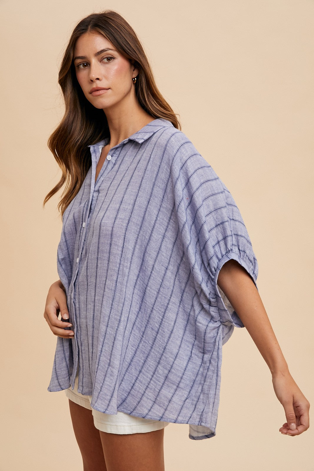 Hydrangea Button Top