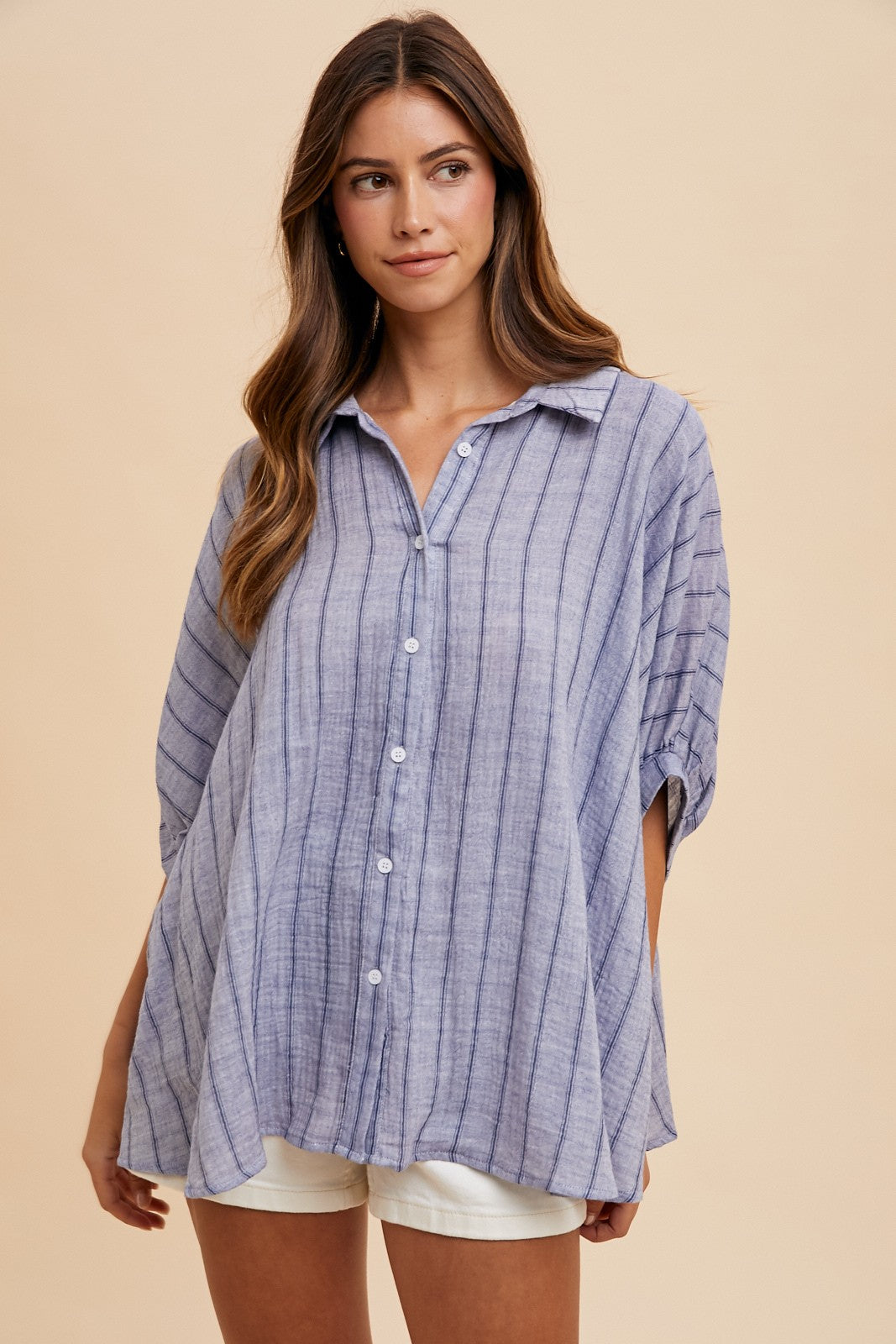 Hydrangea Button Top