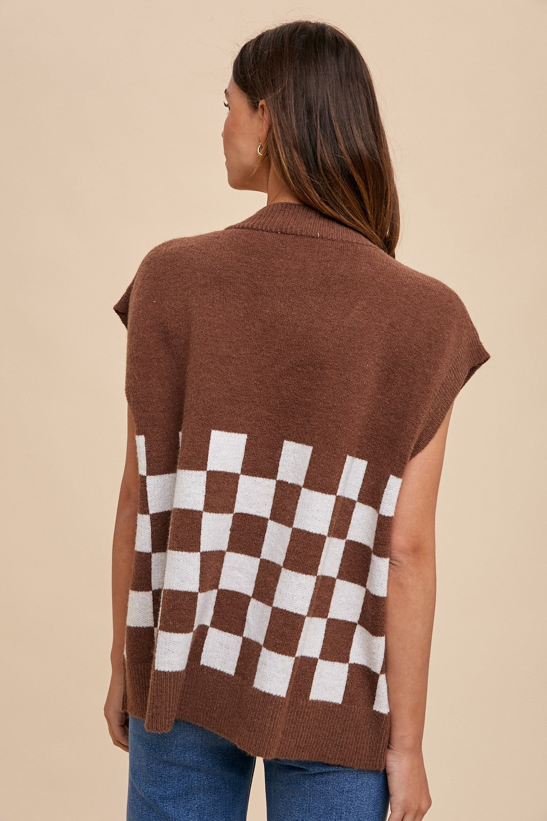 Checker Sweater Vest