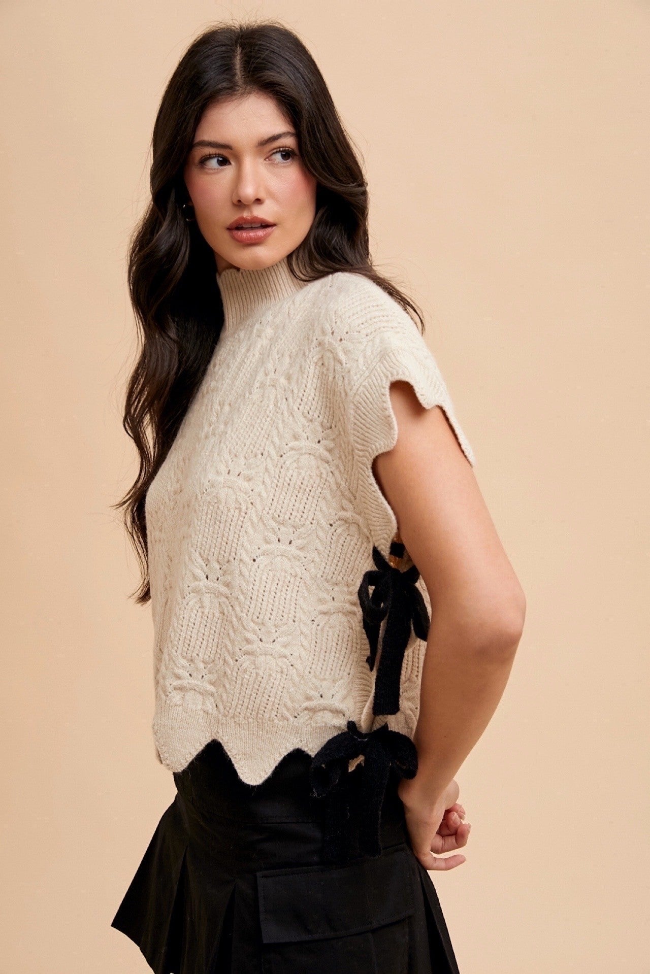 Side-Tie Sweater Vest
