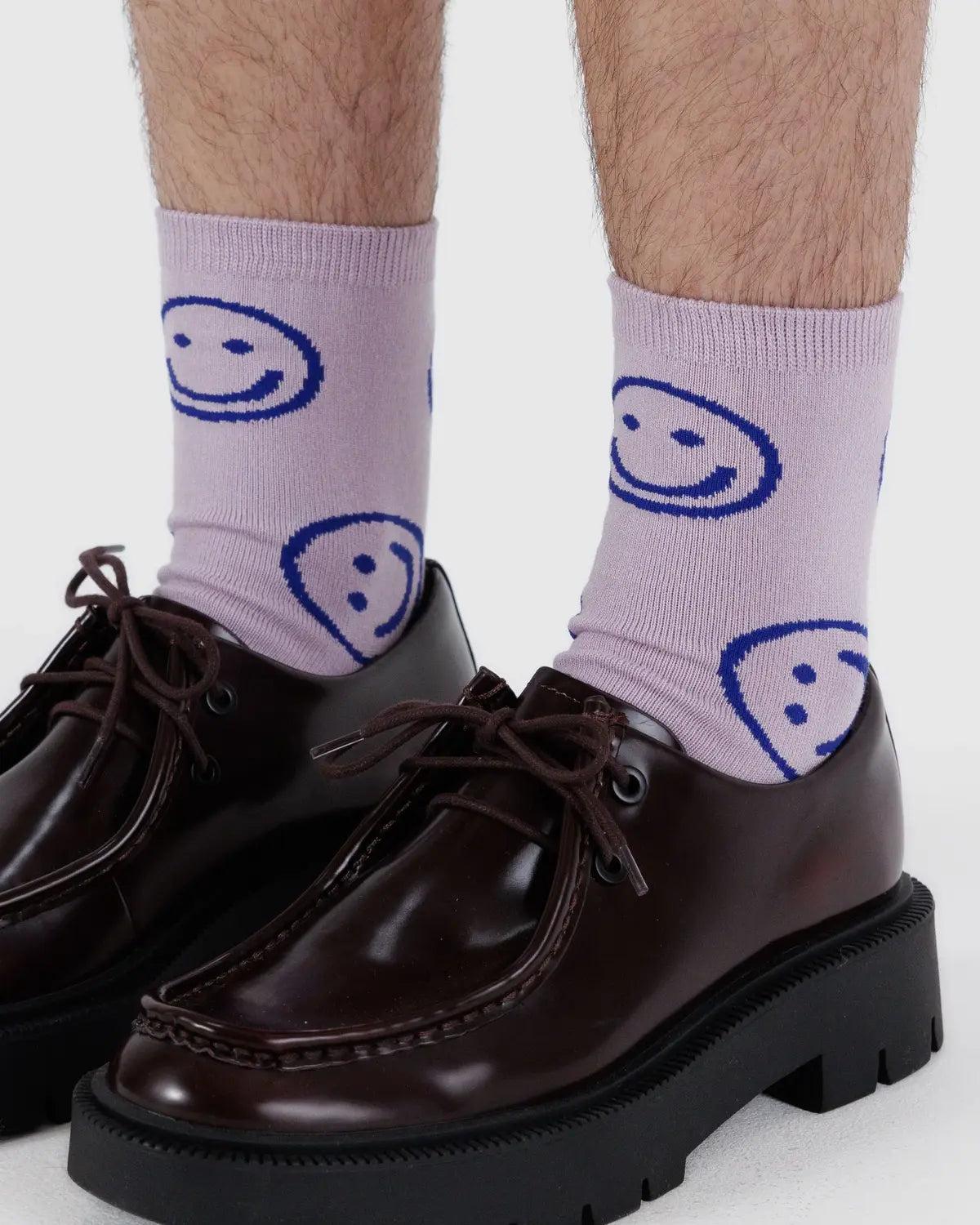 Dusty Pink Happy Baggu Socks