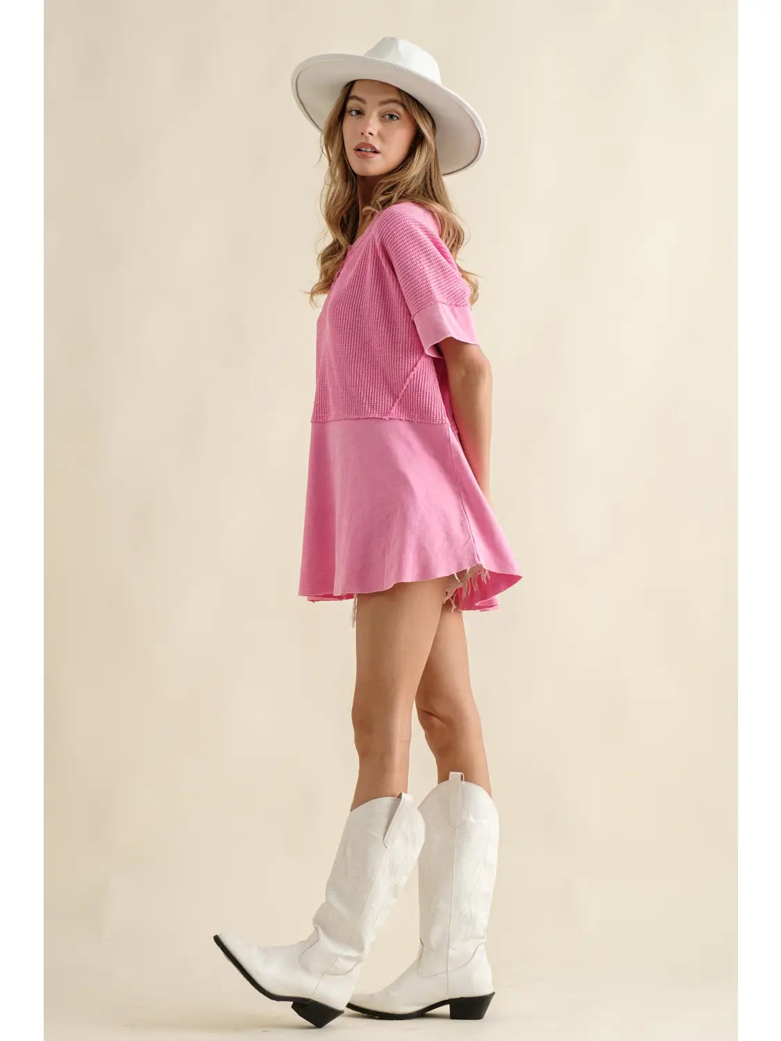 Thermal Knit Oversized Top