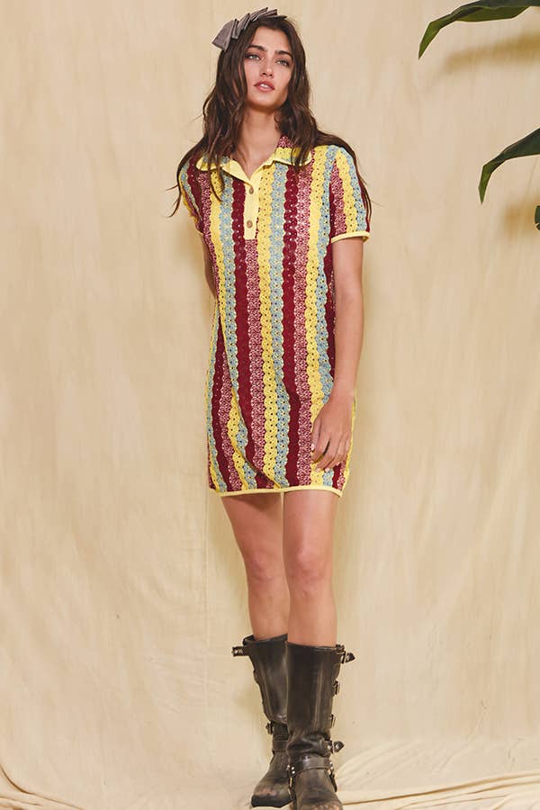 Iris Crochet Dress