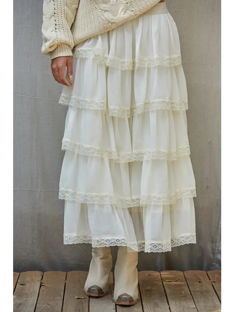 Tiered Maxi Skirt