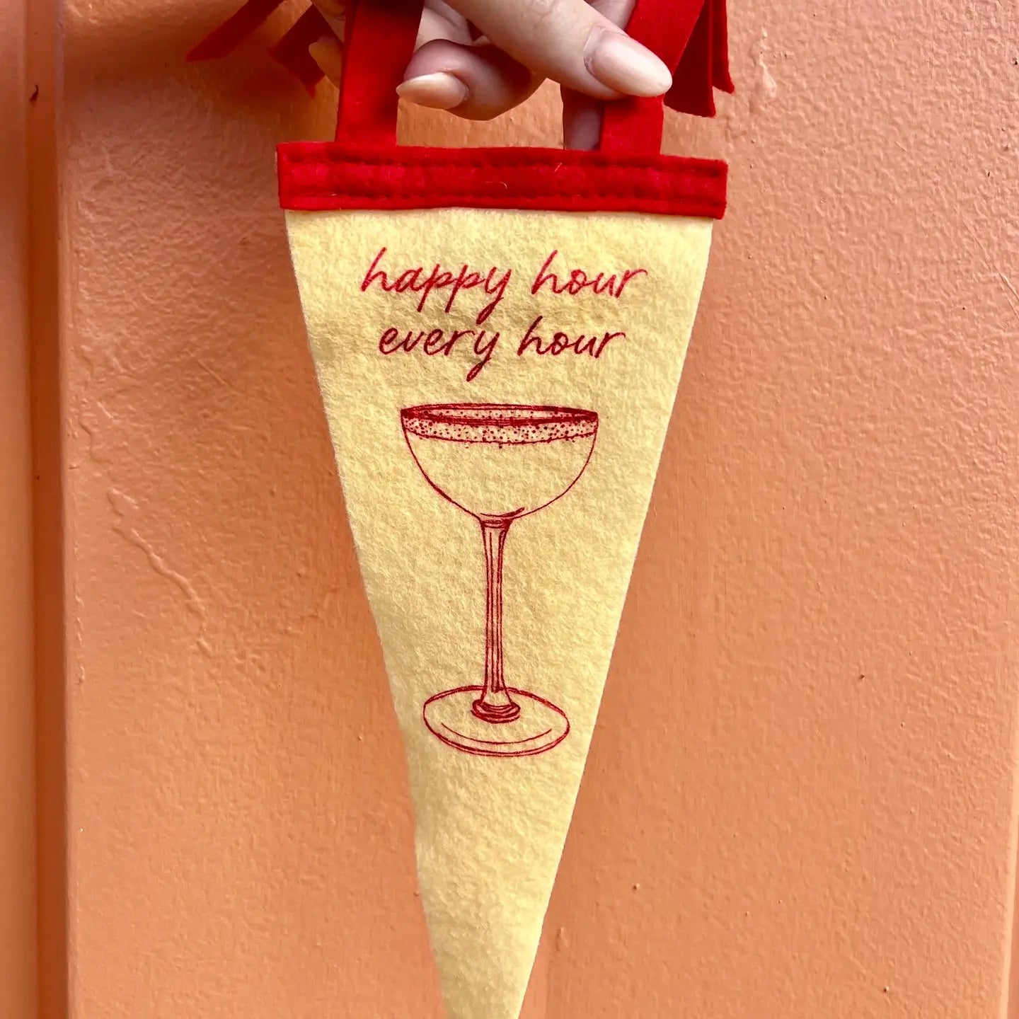 Happy Hour Every Hour Mini Pennant