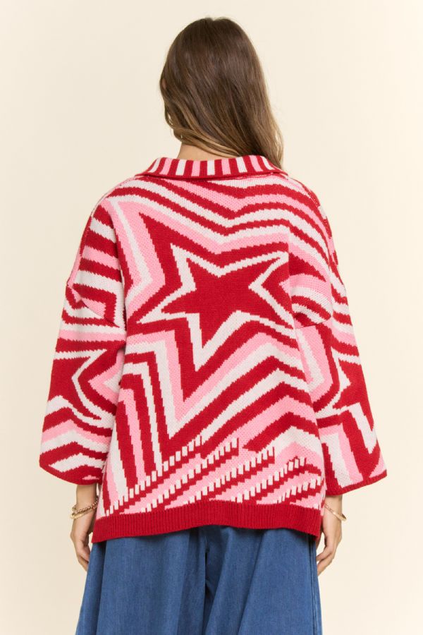 Star Collared Cardigan