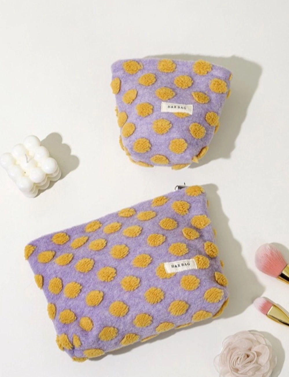 Color Block Cosmetic Bag - Small