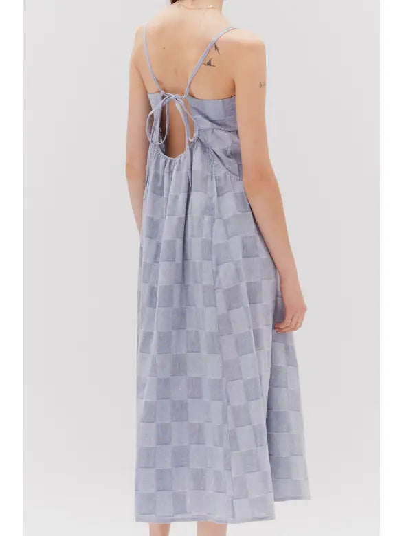 Checker Side Pocket Dress