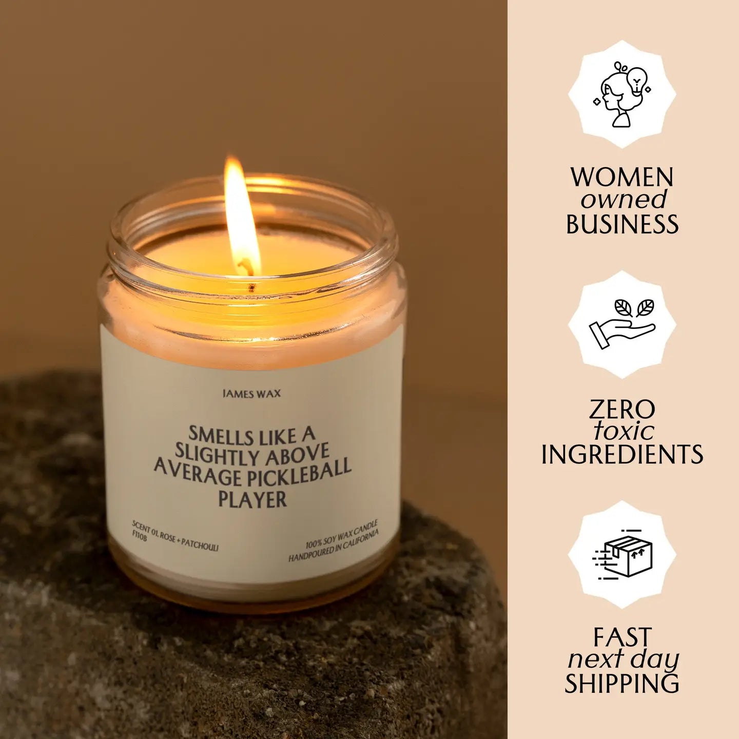 Above Average Pickleball Player Candle