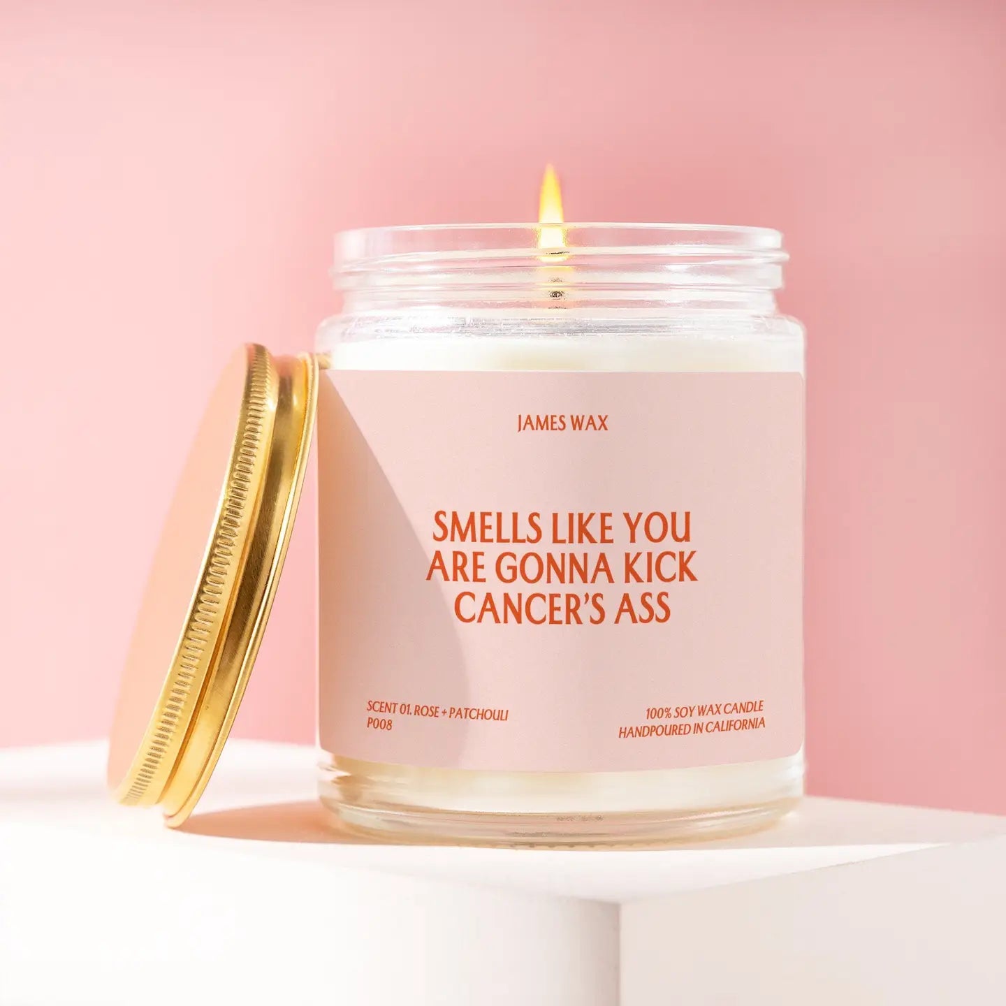 Kick Cancer's Ass Candle