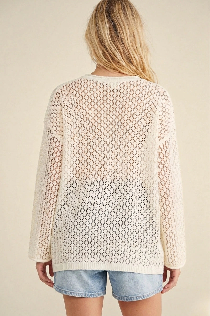Flag Patchwork Knit Top