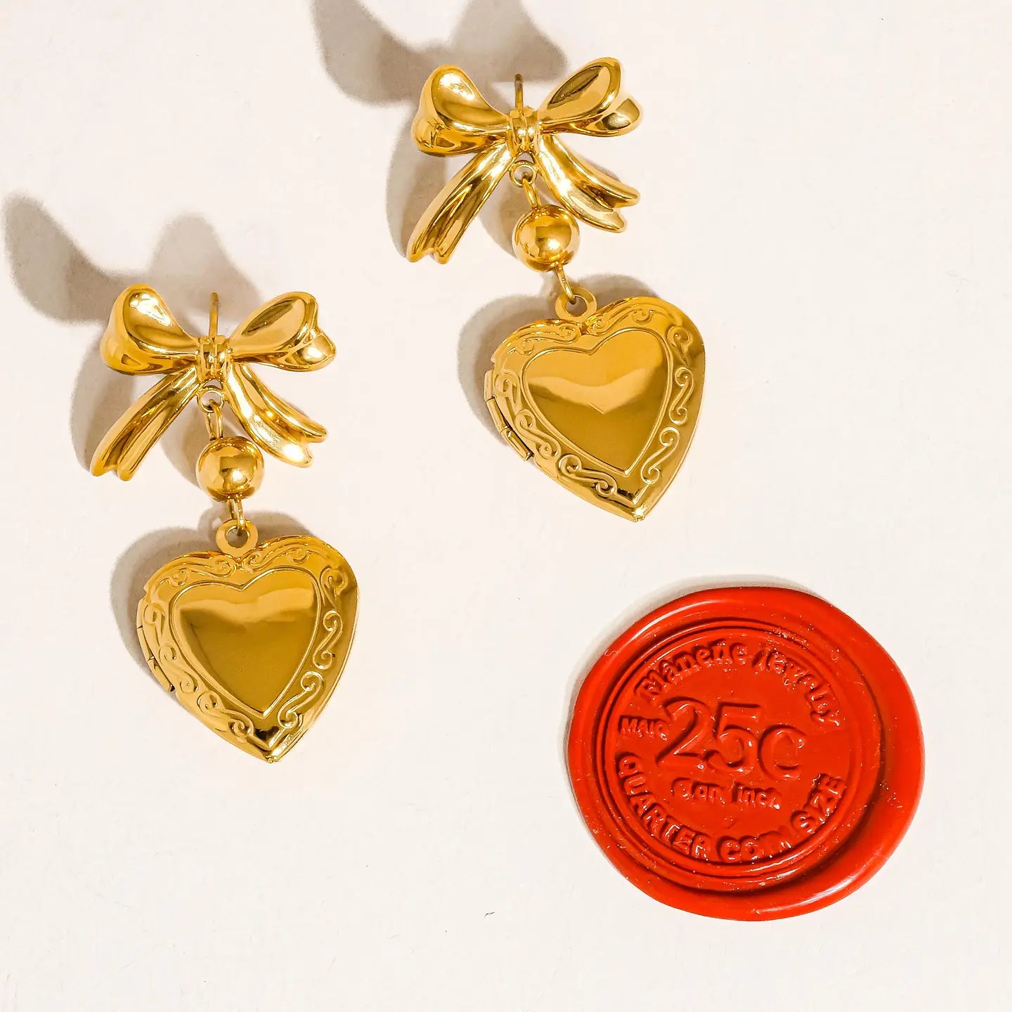 Heart Locket Earrings