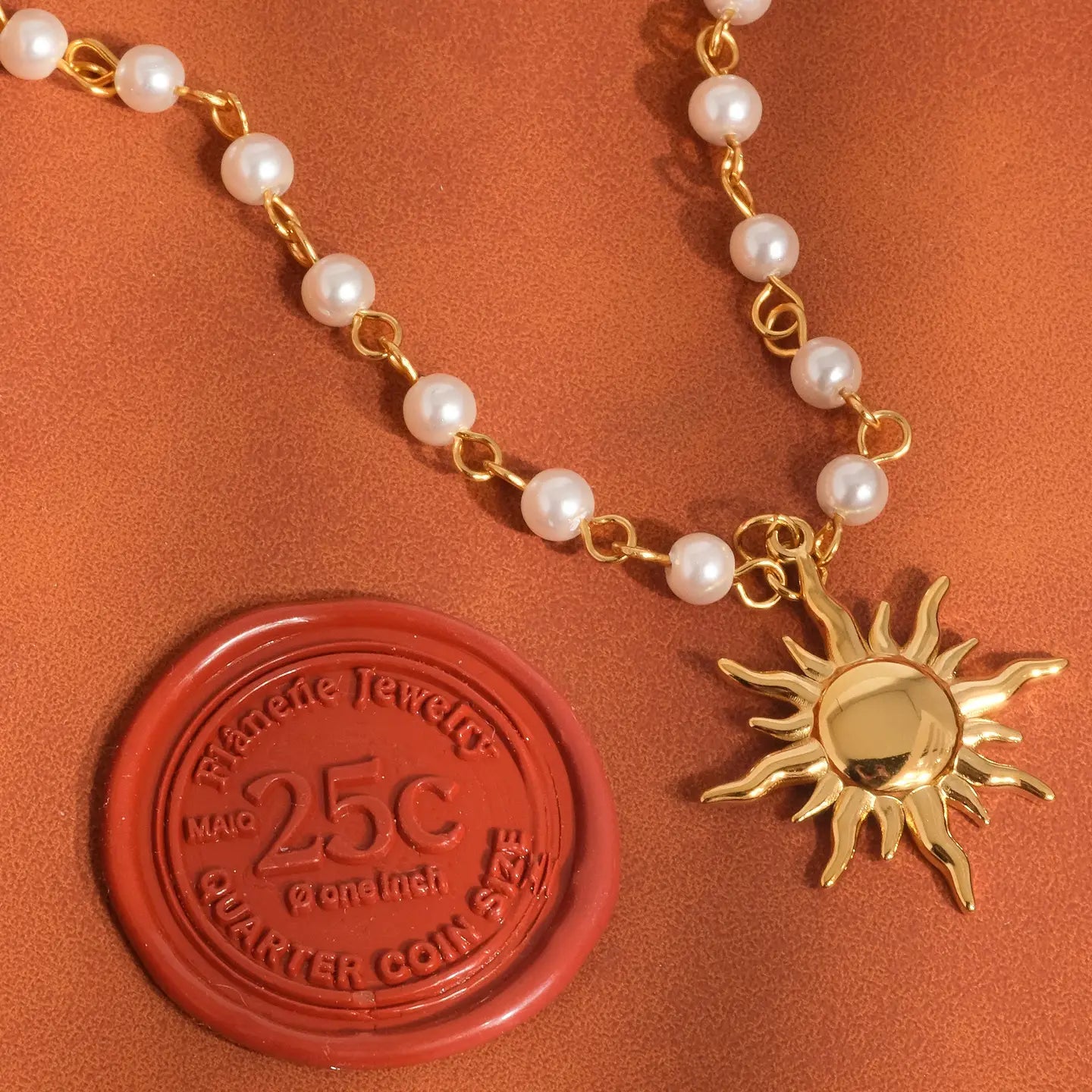 Sun Beaded Necklace