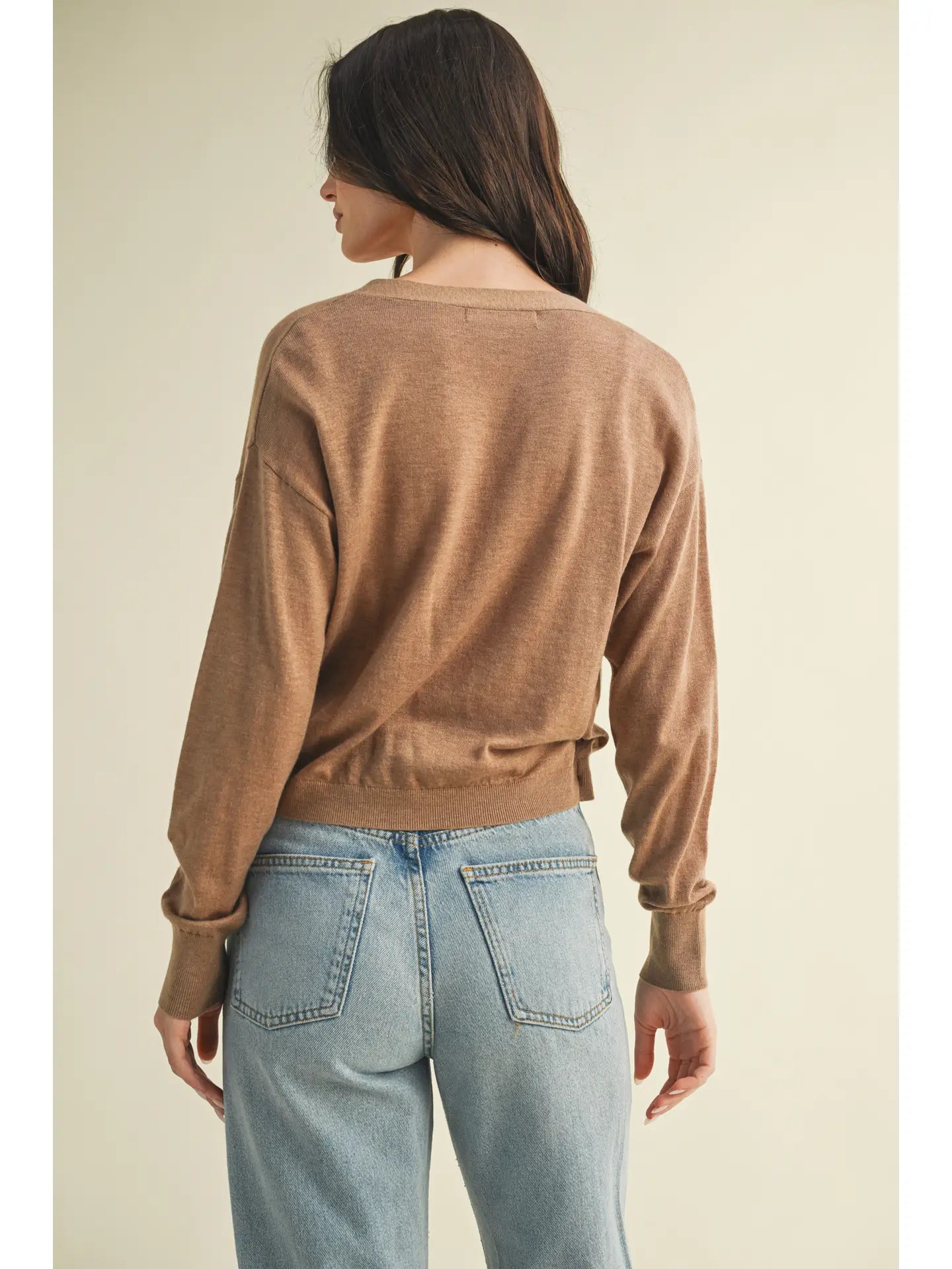 Mocha Wrap Sweater