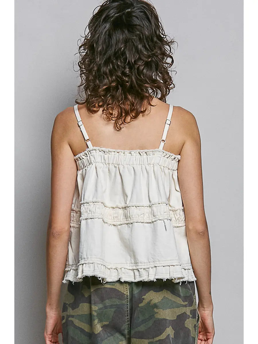 Floral Embroidered Tank
