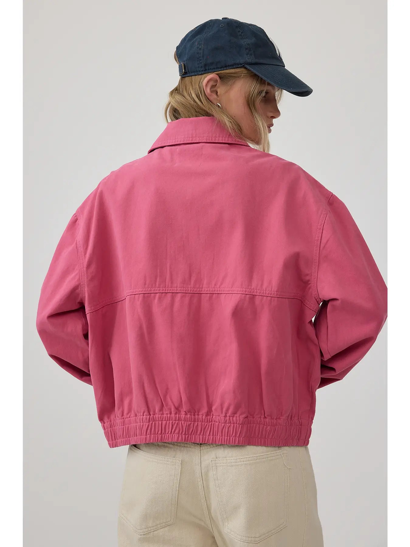 Raspberry Zip Up Jacket