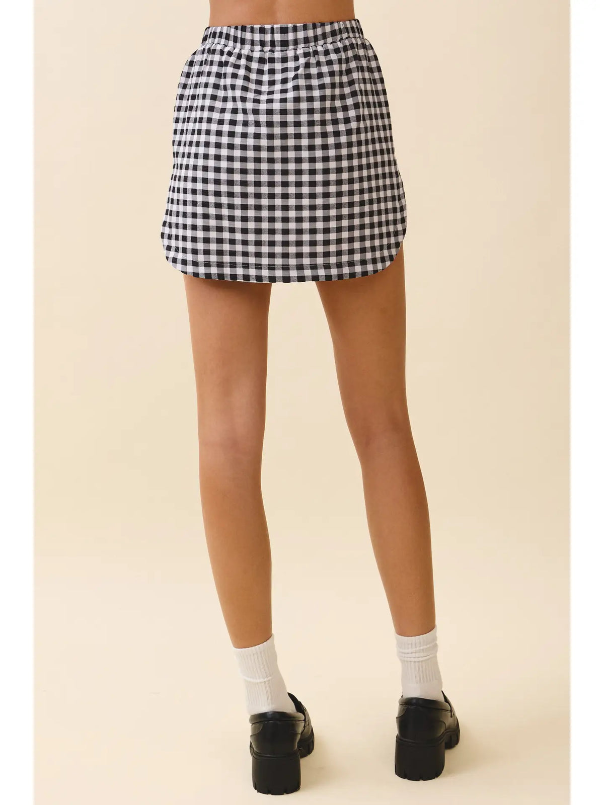 Gingham Mini Skirt