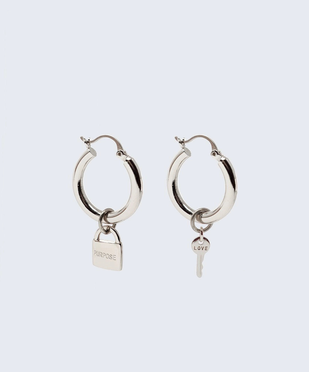 Chunky Hoop Earrings - The Giving Keys