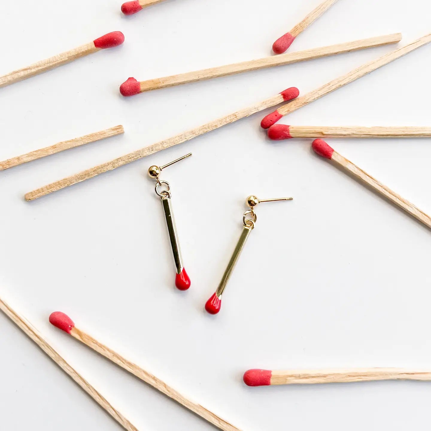 Matchstick Earrings