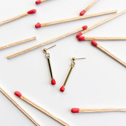 Matchstick Earrings