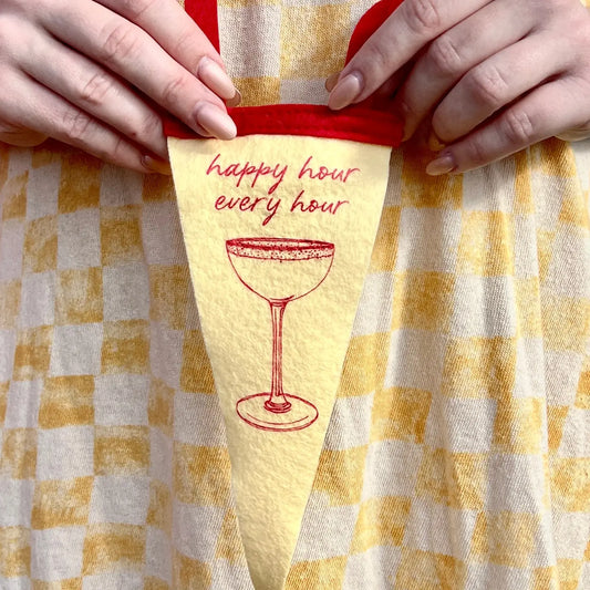 Happy Hour Every Hour Mini Pennant