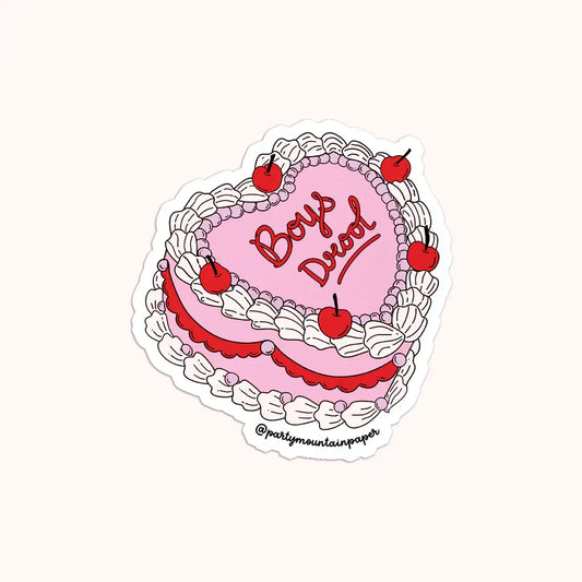 Boy's Drool Sticker