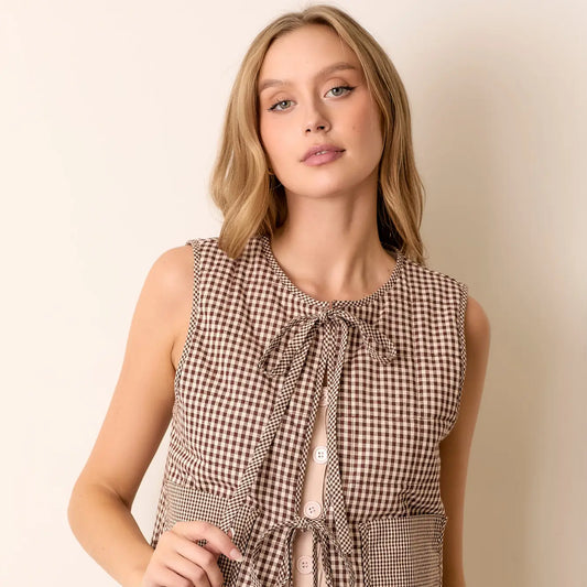 Friday Gingham Vest