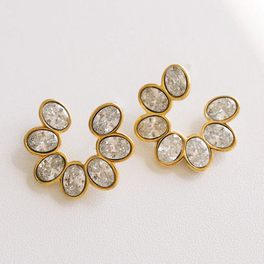Ezzy Crystal Stud Earring