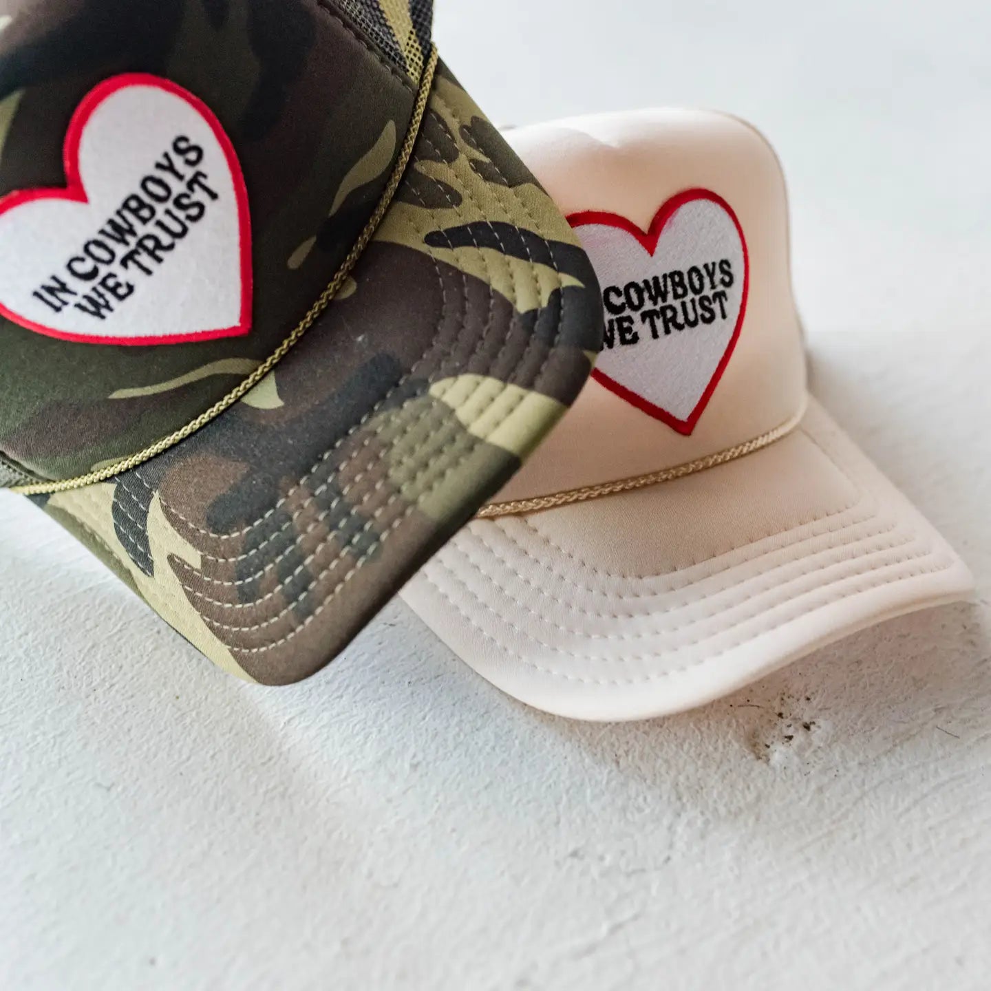 In Cowboys We Trust Trucker Hat - CAMO