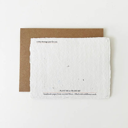 Lovely Day : Plantable Wildflower Friendship Card