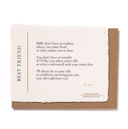 Best Friend : Plantable Wildflower Card