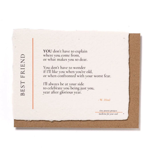 Best Friend : Plantable Wildflower Card