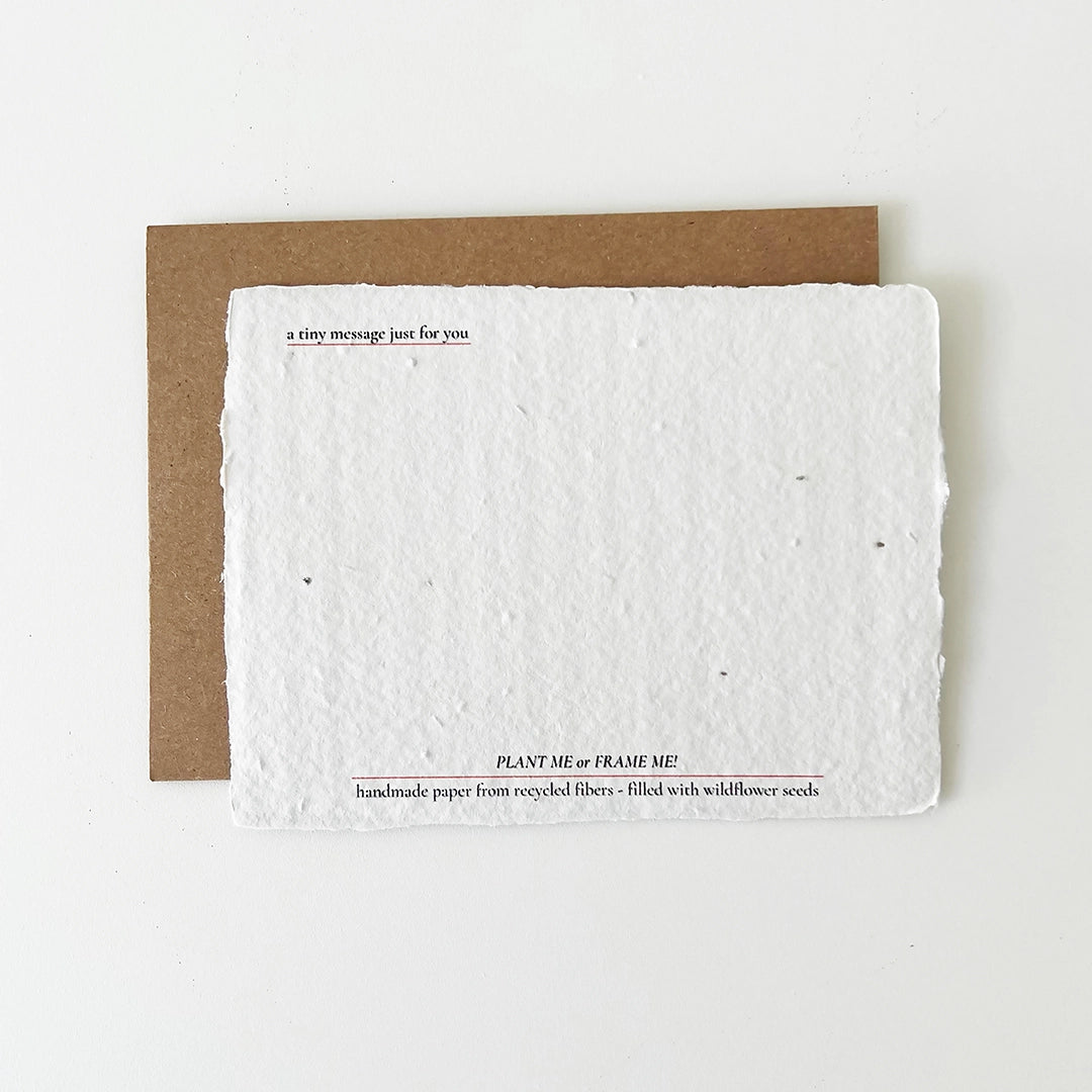 Best Friend : Plantable Wildflower Card