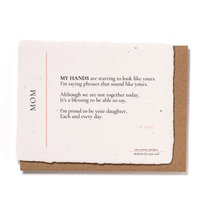 Mom : Plantable Mother’s Day Card