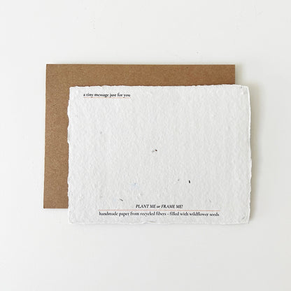 Mom : Plantable Mother’s Day Card