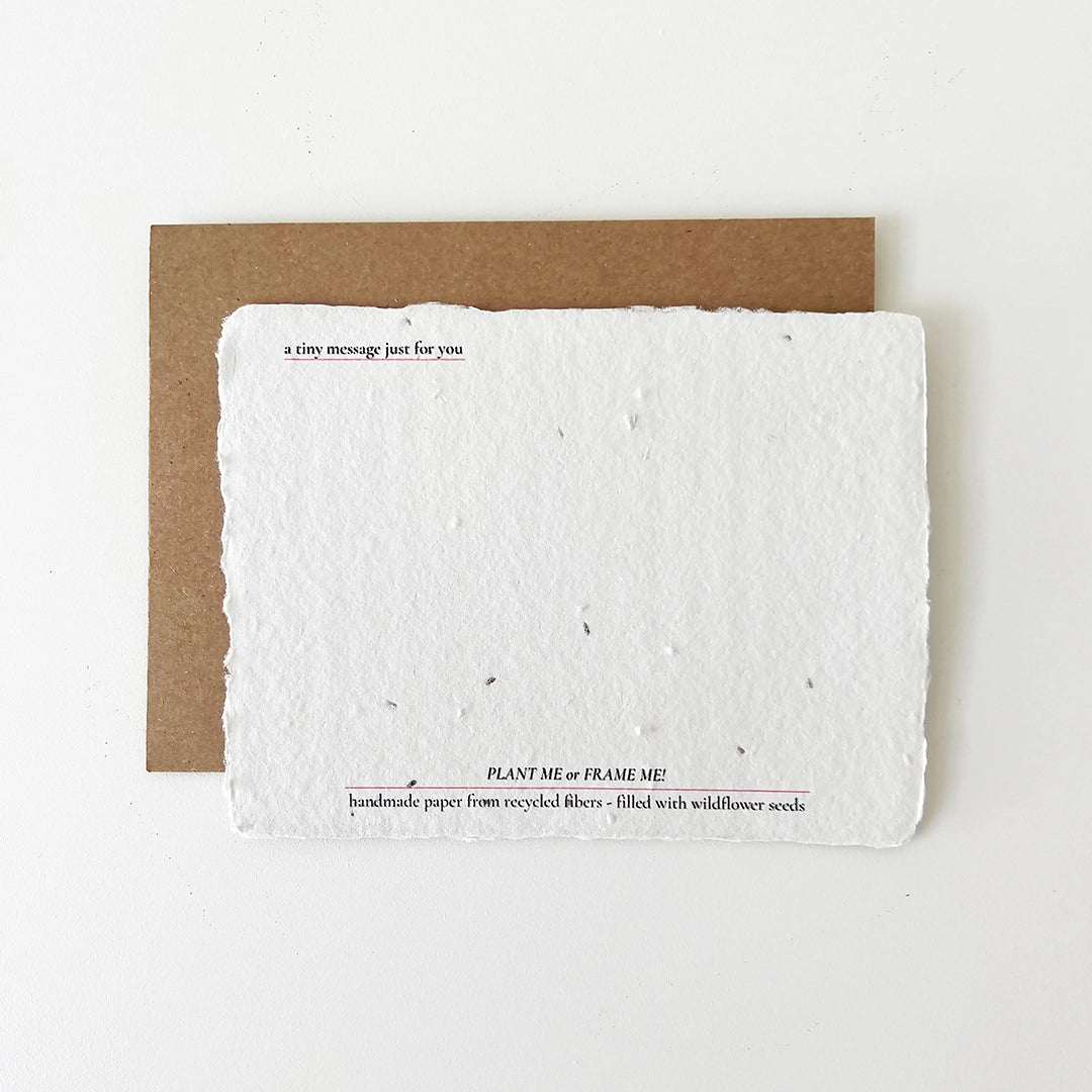 Toss Some Glitter : Plantable Wildflower Friendship Card