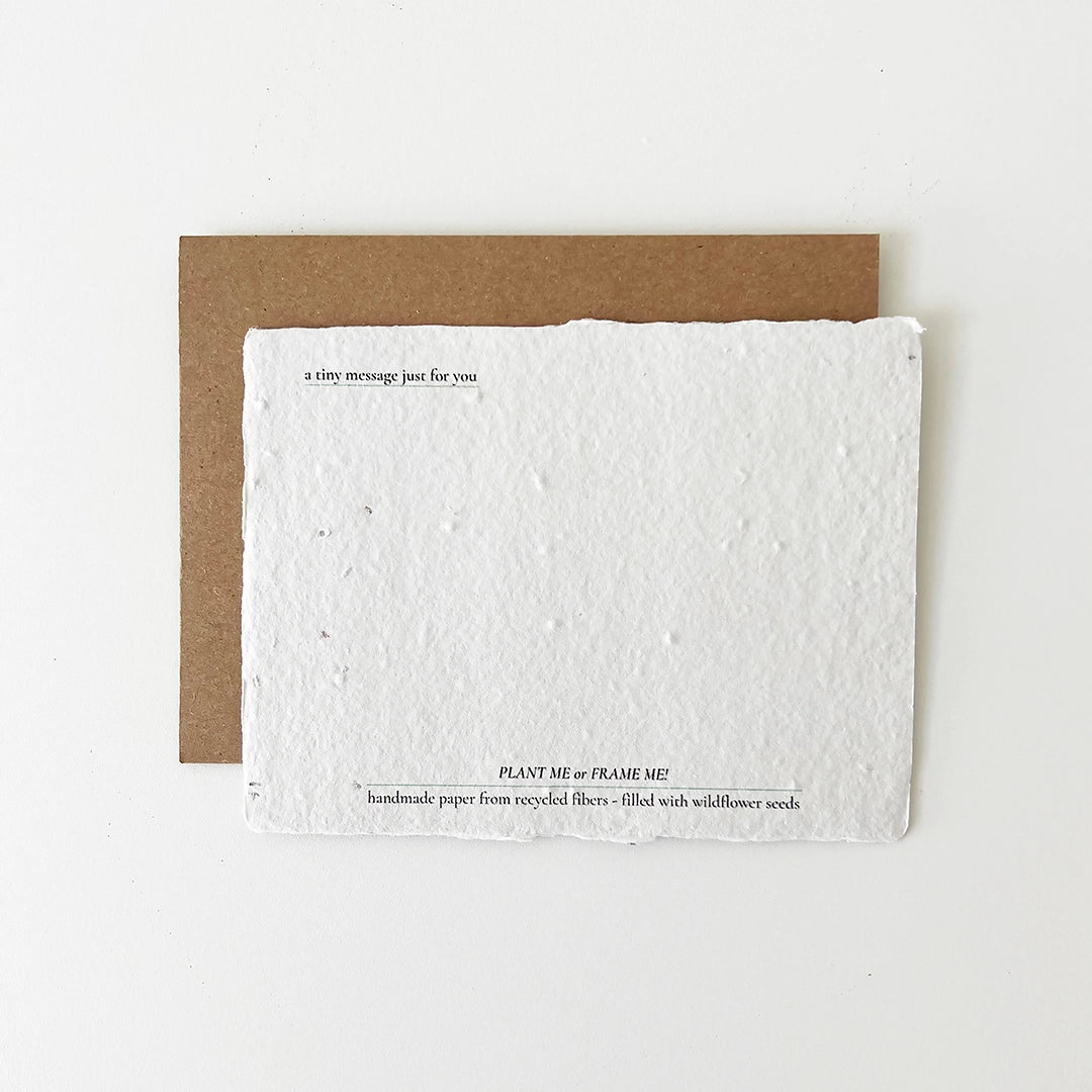 Pocketful of Peace : Plantable Wildflower Greeting Card