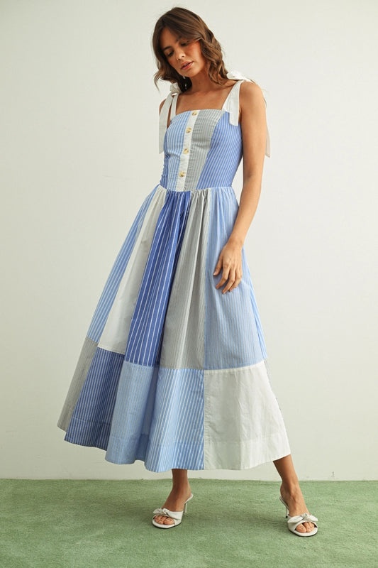 On Good Terms Patchwork Dress