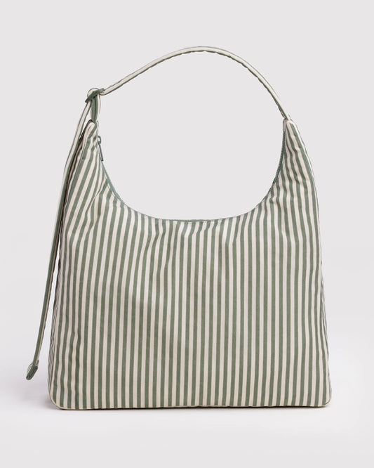 Baggu Nylon Shoulder Bag - Sage Strip
