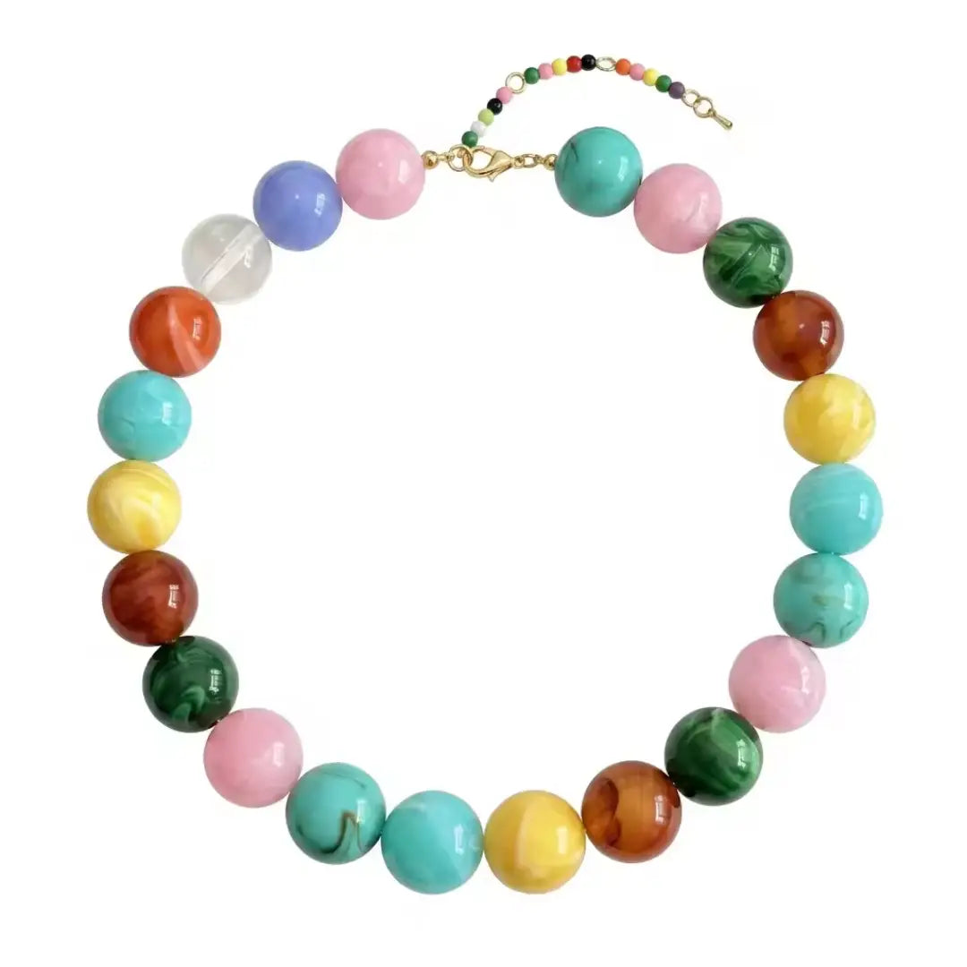 Poppy Candy Beaded Necklace