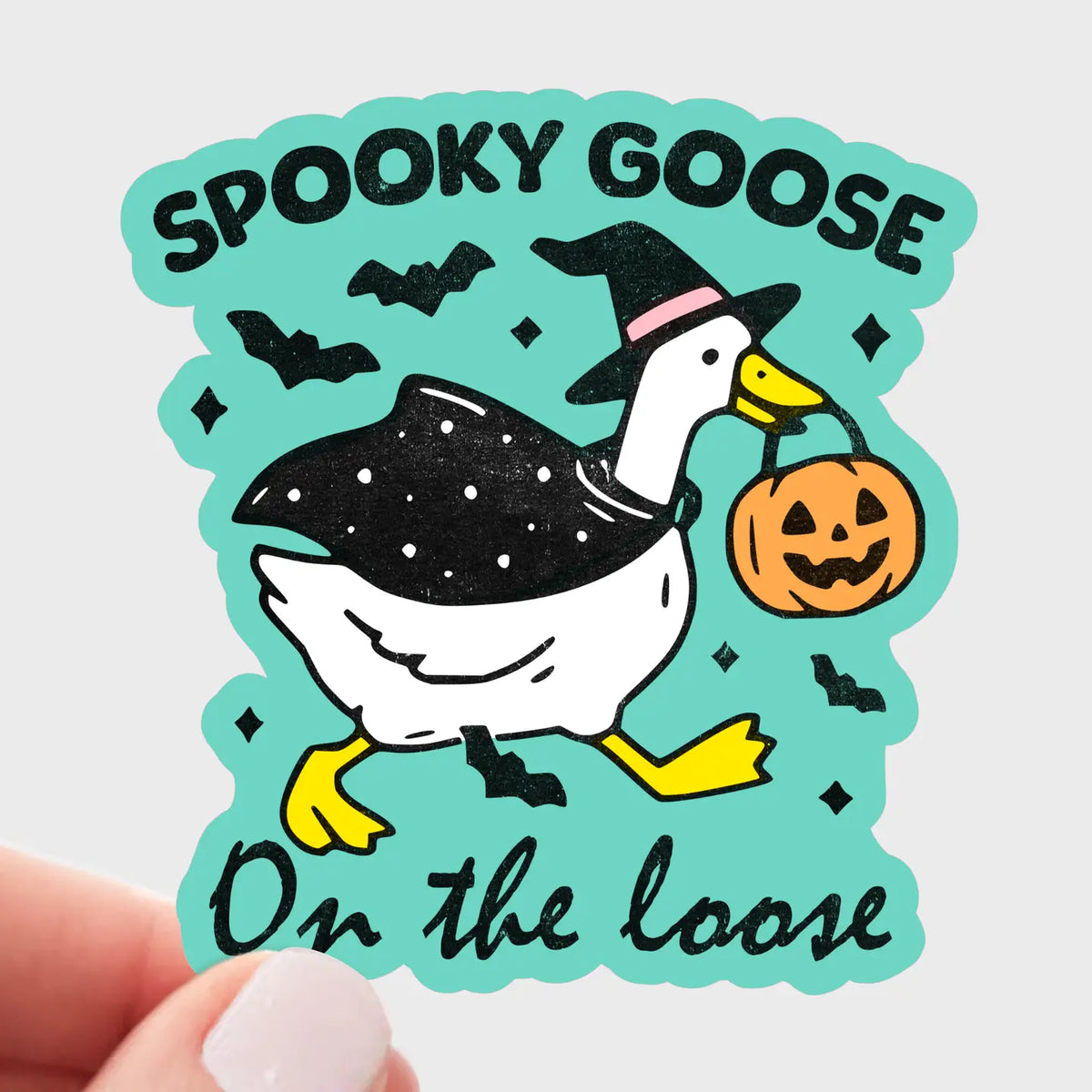 Spooky Goose On The Loose Sticker