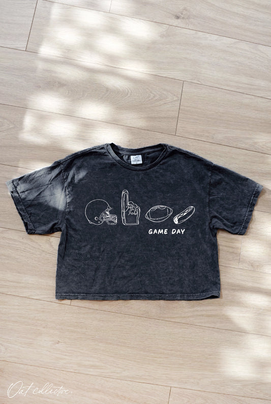 Game Day Icons Cropped Tee